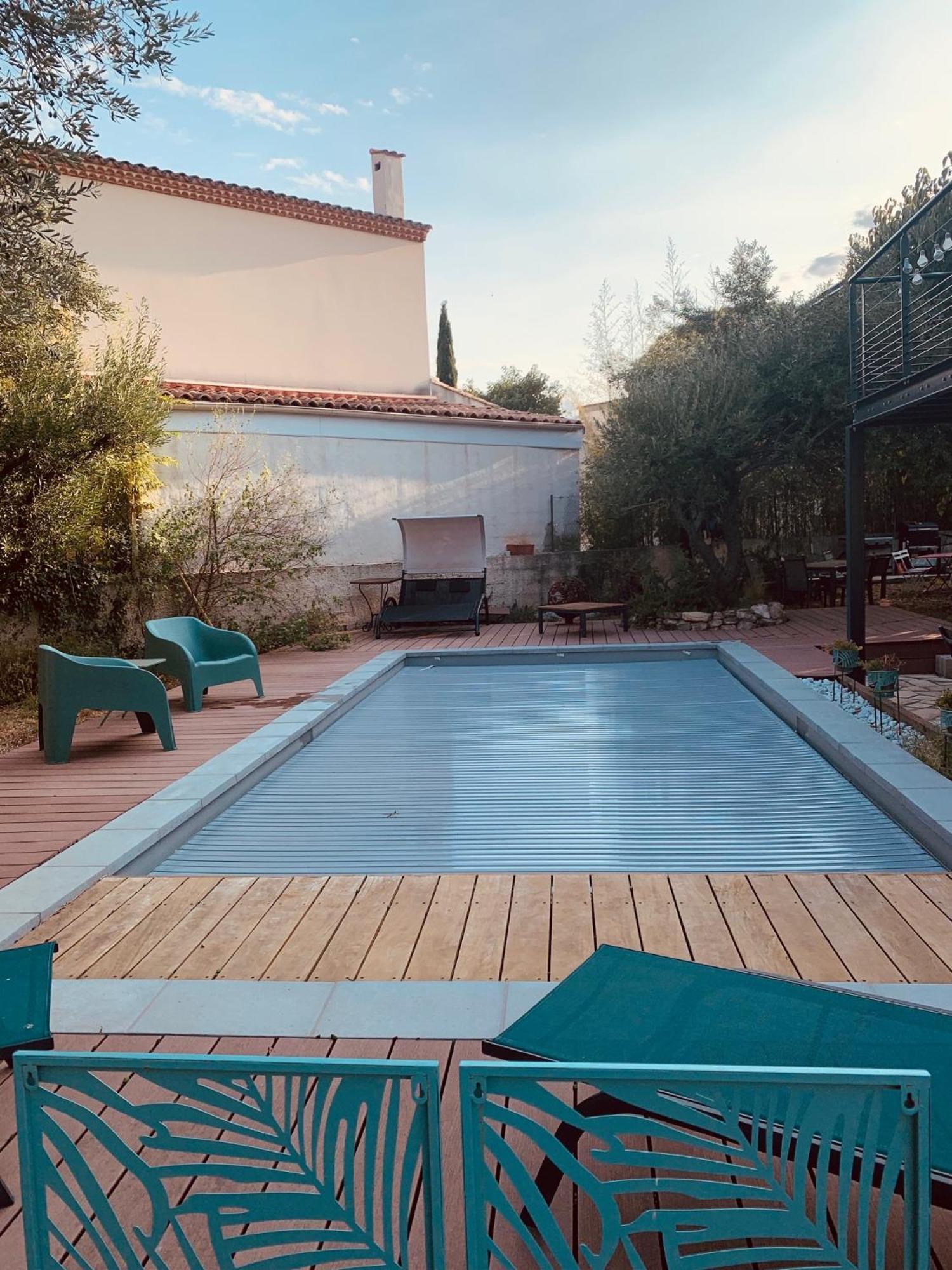 Appartement Independant Avec Jardin Et Acces Piscine Nimes Bagian luar foto